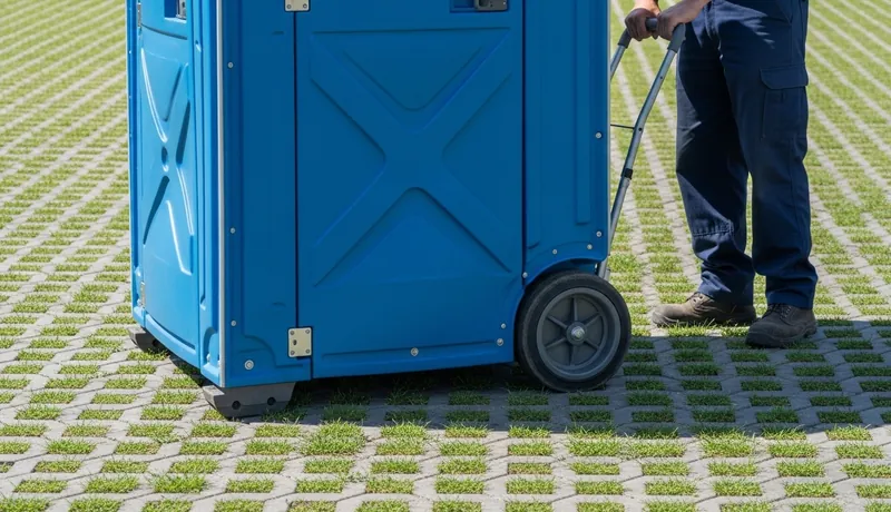 Porta potty rental for a community festival